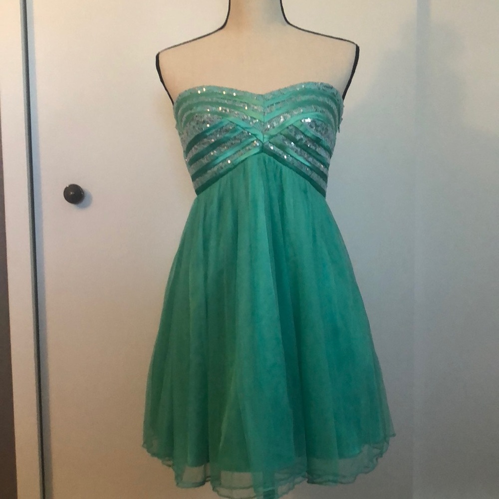 Sequin strapless dress